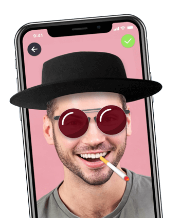 Video filters and virtual effects in the chat app