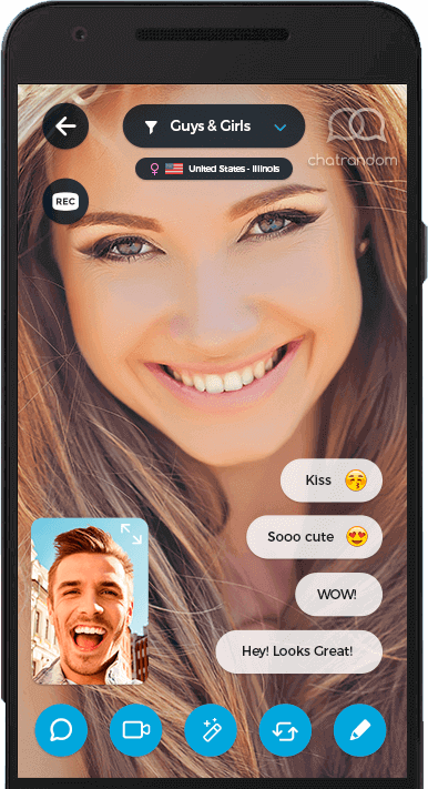Video chat with strangers on mobile